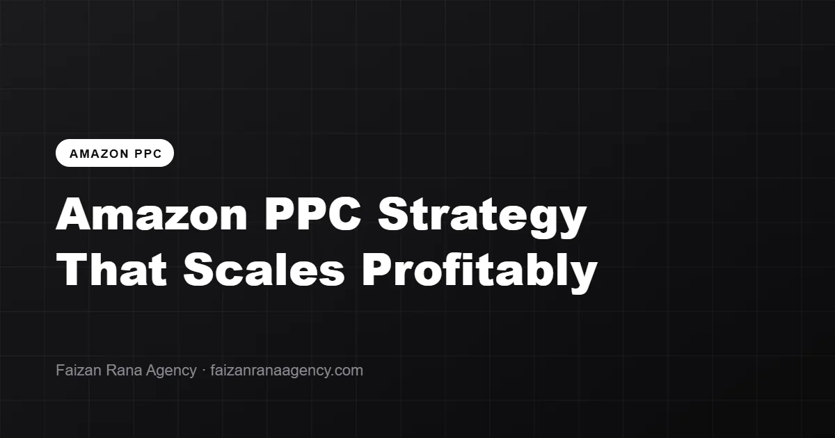 Amazon PPC strategy